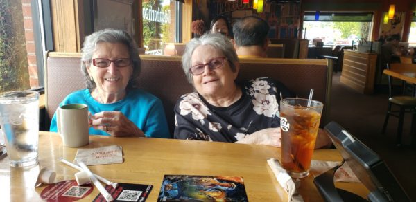 friends out to lunch using transportation services