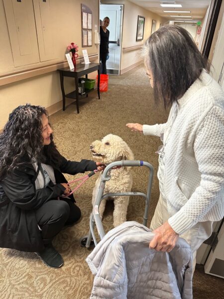 memory care resident pets dog
